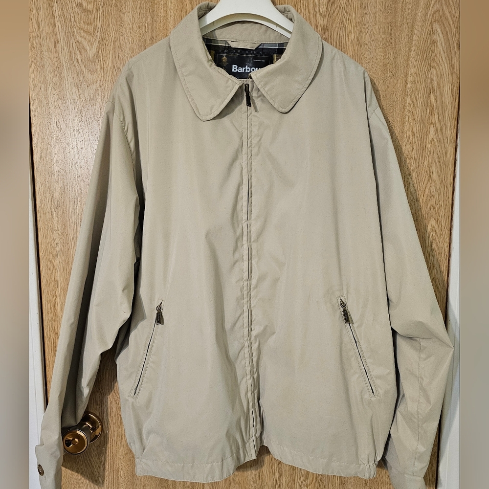 Barbour Men's Jacket Coat Beige Tan Size XL